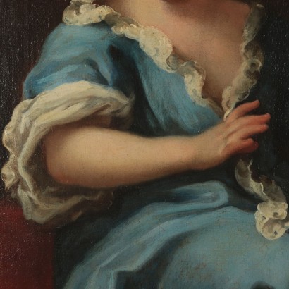 Ritratto di bambina con fiori
