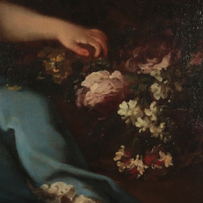 Ritratto di bambina con fiori