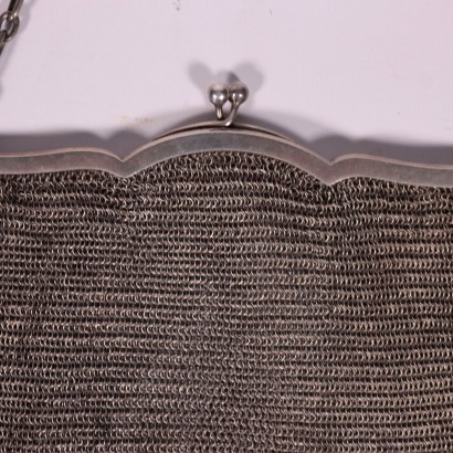 Handtasche Abendkleid Vintage In Silber