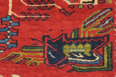 antiquités, tapis, moquette de tapis tapis 1940 's, Perse, afschar, tapis, tapis, tapis de main artisanat, tapis de 40 ans, tapis laine chunky noeud