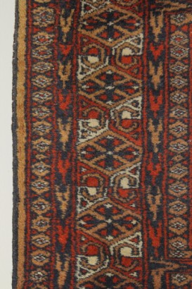 antiquités, tapis, coureur pakistan, coureur, coureur du milieu du 20e siècle, coureur de coton, coureur de laine, coureur de noeud fin, coureur fait à la main, tapis
