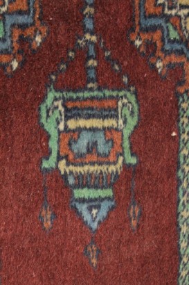 antiquités, tapis, coureur pakistan, coureur, coureur du milieu du 20e siècle, coureur de coton, coureur de laine, coureur de noeud fin, coureur fait à la main, tapis