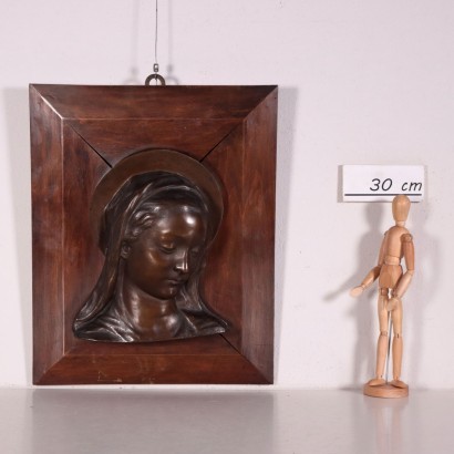 antiquariato, bronzo, antiquariato bronzi, bronzo antico, bronzo antico italiano, bronzo di antiquariato, bronzo neoclassico, bronzo del 800,Busto della Vergine Maria