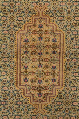 antiquités, tapis, moquette, tapis, tapis bjar 70 ans Turquie coton laine tapis, tapis, moquette, tapis, nœud de main artisanat fin, tapis