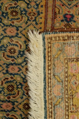 antiquités, tapis, moquette, tapis, tapis bjar 70 ans Turquie coton laine tapis, tapis, moquette, tapis, nœud de main artisanat fin, tapis