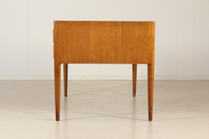 modernariato, tavoli, scrivania anni 40/50, scrivania anni 40, scrivania anni 50, scrivania rovere, scrivania produzione italiana, scrivania