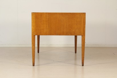 modernariato, tavoli, scrivania anni 40/50, scrivania anni 40, scrivania anni 50, scrivania rovere, scrivania produzione italiana, scrivania