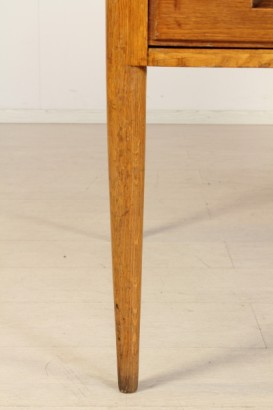 modernariato, tavoli, scrivania anni 40/50, scrivania anni 40, scrivania anni 50, scrivania rovere, scrivania produzione italiana, scrivania