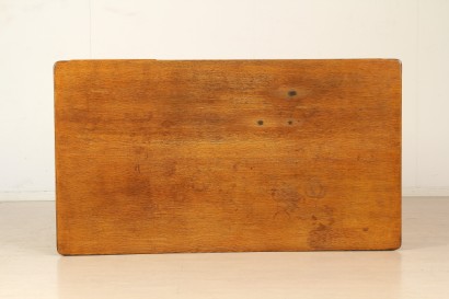 modernariato, tavoli, scrivania anni 40/50, scrivania anni 40, scrivania anni 50, scrivania rovere, scrivania produzione italiana, scrivania