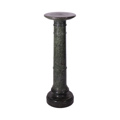 Colonne Marbre Vert Serpentine Italie Début Du 20ème Siècle