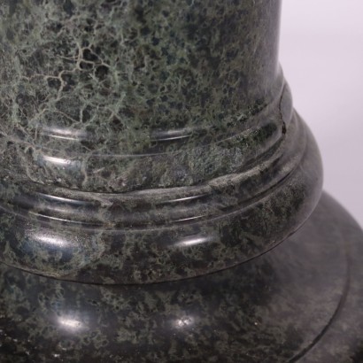 Colonne Marbre Vert Serpentine Italie Début Du 20ème Siècle
