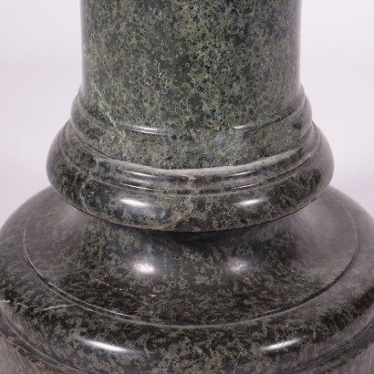 Colonne Marbre Vert Serpentine Italie Début Du 20ème Siècle