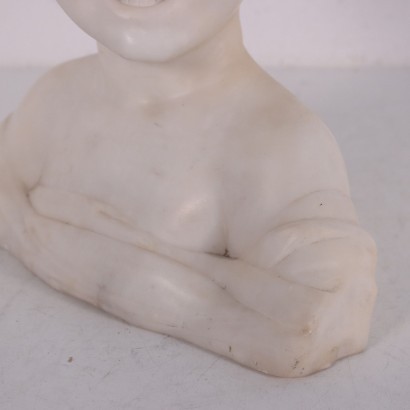Bust Of A Child Marble Italy 19th 20th Century