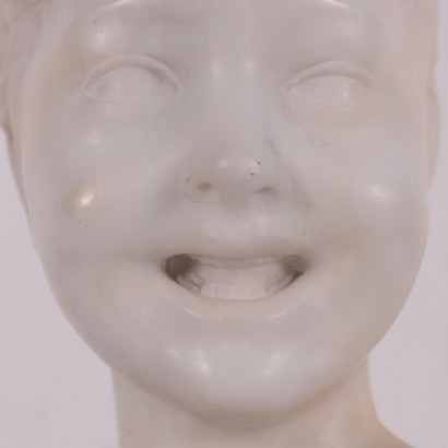 Bust Of A Child Marble Italy 19th 20th Century