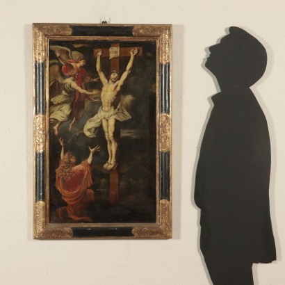 Cristo crocifisso con Maddalena e angeli