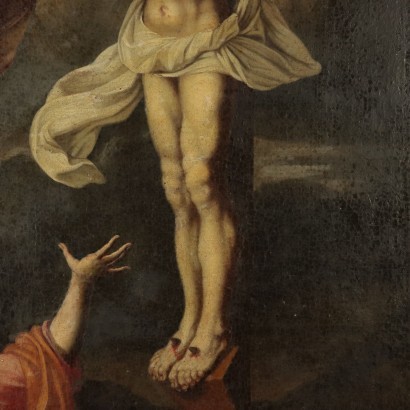 Cristo crocifisso con Maddalena e angeli