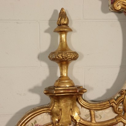 Eclectic Neo-Baroque Big Bed Italy 19th Century