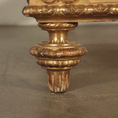 Eclectic Neo-Baroque Big Bed Italy 19th Century