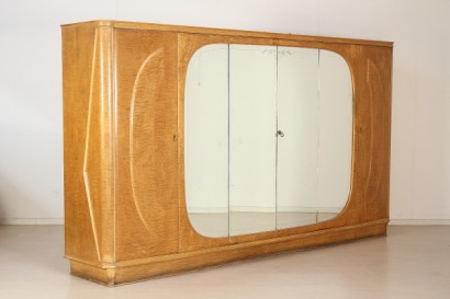 modernariato, arredi completi, camera anni 30, camera matrimoniale, camera matrimoniale anni 30, camera anni 30, camera produzione italiana, armadio, comodini, letto petineuse