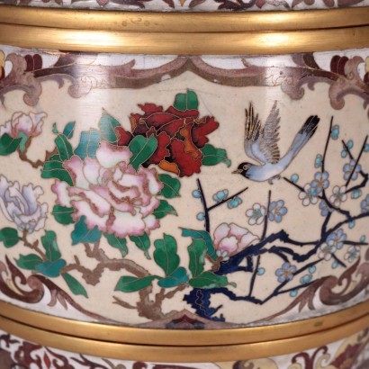 antiquariato, oggettistica, antiquariato oggettistica, oggettistica antica, oggettistica antica italiana, oggettistica di antiquariato, oggettistica neoclassico, oggettistica del 800,Lampada Cloisonnè