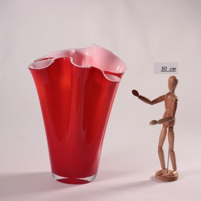 Vaso a Fazzoletto in Vetro