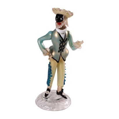 Statua, Maschera Veneziana in Vetro di Murano