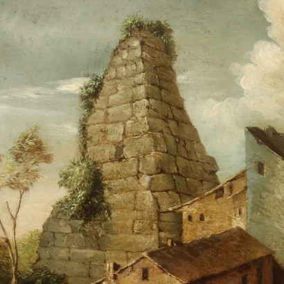 Paesaggio con architetture e figure