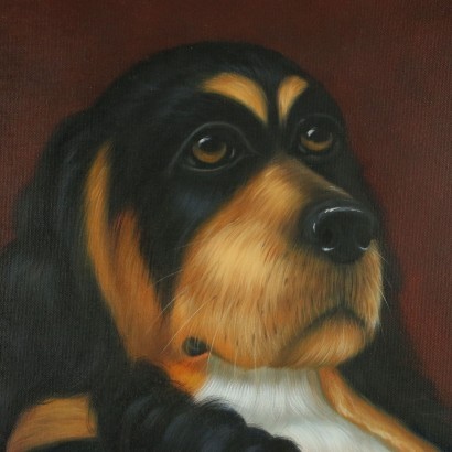 Ritratto con volto di cane