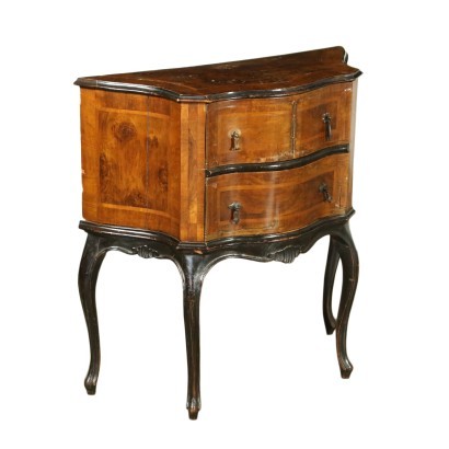 Small Barocchetto Revival Cabinet Wood Italy 20th Century