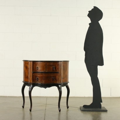 Small Barocchetto Revival Cabinet Wood Italy 20th Century