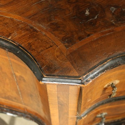 Small Barocchetto Revival Cabinet Wood Italy 20th Century