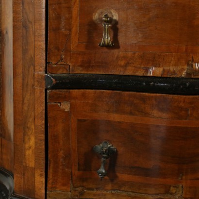 Small Barocchetto Revival Cabinet Wood Italy 20th Century