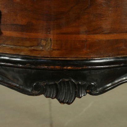 Small Barocchetto Revival Cabinet Wood Italy 20th Century