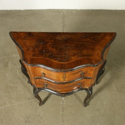 Small Barocchetto Revival Cabinet Wood Italy 20th Century