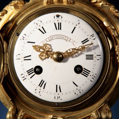 Horloge d'Éétagère Henry Dasson Bronze Doré - France 1885