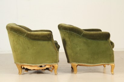 bottega del 900, barocchetto, poltrone in stile barocchetto