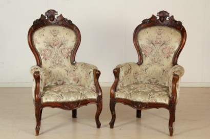 Coppia poltrone Luigi filippo