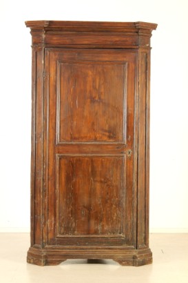antiquités, encoignures, encoignure pin, encoignure armoire fin du coin, encoignure 700 700, Italie, angle angle