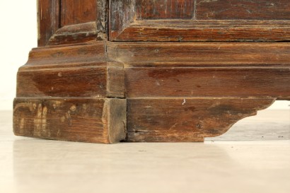 antiquités, encoignures, encoignure pin, encoignure armoire fin du coin, encoignure 700 700, Italie, angle angle