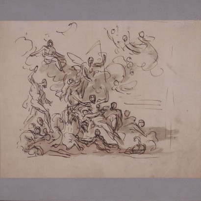 James Thornhill Pen And Ink On Paper About 1720