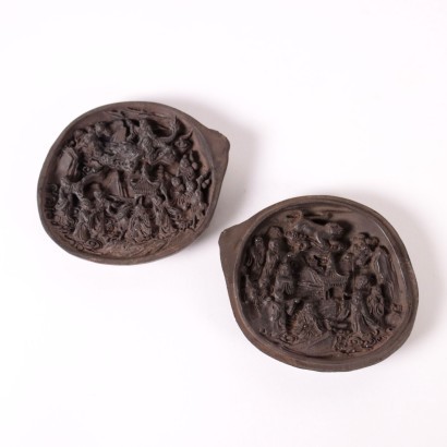 antigüedades, cerámica, antigüedades de cerámica, cerámica antigua, cerámica antigua italiana, cerámica antigua, cerámica neoclásica, cerámica del siglo XIX, caja de madera