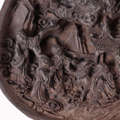 antigüedades, cerámica, antigüedades de cerámica, cerámica antigua, cerámica antigua italiana, cerámica antigua, cerámica neoclásica, cerámica del siglo XIX, caja de madera