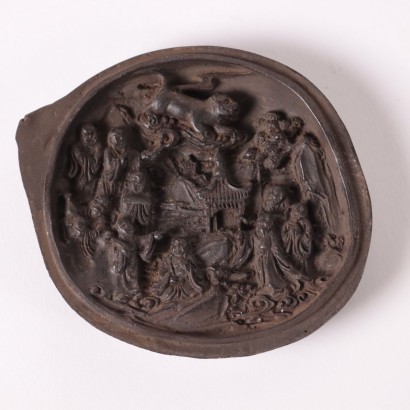antigüedades, cerámica, antigüedades de cerámica, cerámica antigua, cerámica antigua italiana, cerámica antigua, cerámica neoclásica, cerámica del siglo XIX, caja de madera