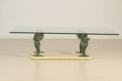 bottega del 900, mobili in stile, tavolo da salotto, tavolino da salotto, tavolino XX secolo, tavolino del 900, tavolino italia, tavolino cristallo, tavolino bronzo, tavolino marmo, tavolino