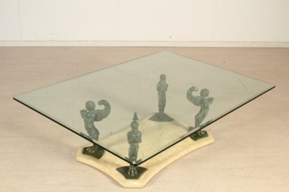 bottega del 900, mobili in stile, tavolo da salotto, tavolino da salotto, tavolino XX secolo, tavolino del 900, tavolino italia, tavolino cristallo, tavolino bronzo, tavolino marmo, tavolino