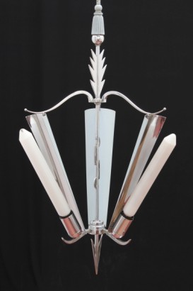 Lampadario cromato freccia