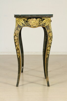 bottega del 900, mobili in stile, tavolino decorato, tavolino legno laccato, tavolino XX secolo, tavolino del 900, tavolino italia, tavolino