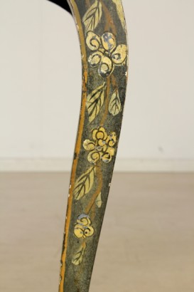 bottega del 900, mobili in stile, tavolino decorato, tavolino legno laccato, tavolino XX secolo, tavolino del 900, tavolino italia, tavolino