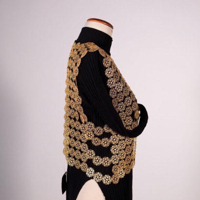 Gilet Vintage In metallo Dorato