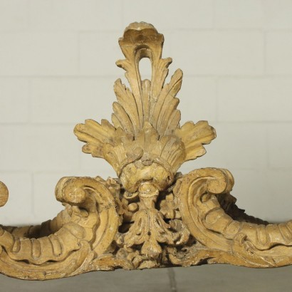 Console Rococò Piémontais Bois Sculpté Laqué Italie '700